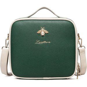 Makeup bag  Leather Makeup Train Case Cosmetic Organizer for Makeup Brushes